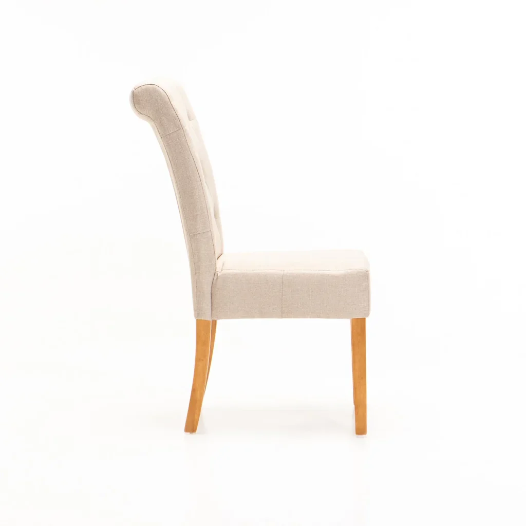 CHESTERFIELD FABRIC DINING CHAIR - Image 13