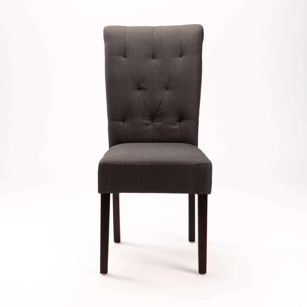 CHESTERFIELD FABRIC DINING CHAIR - Image 2