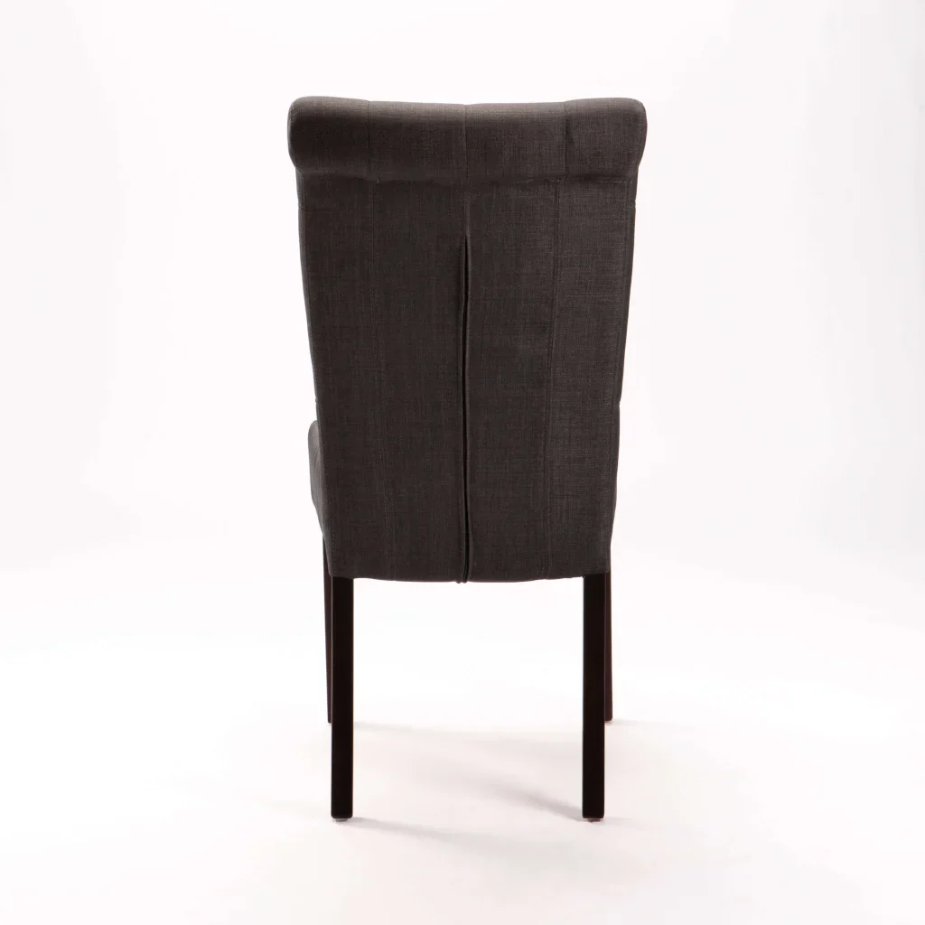 CHESTERFIELD FABRIC DINING CHAIR - Image 4