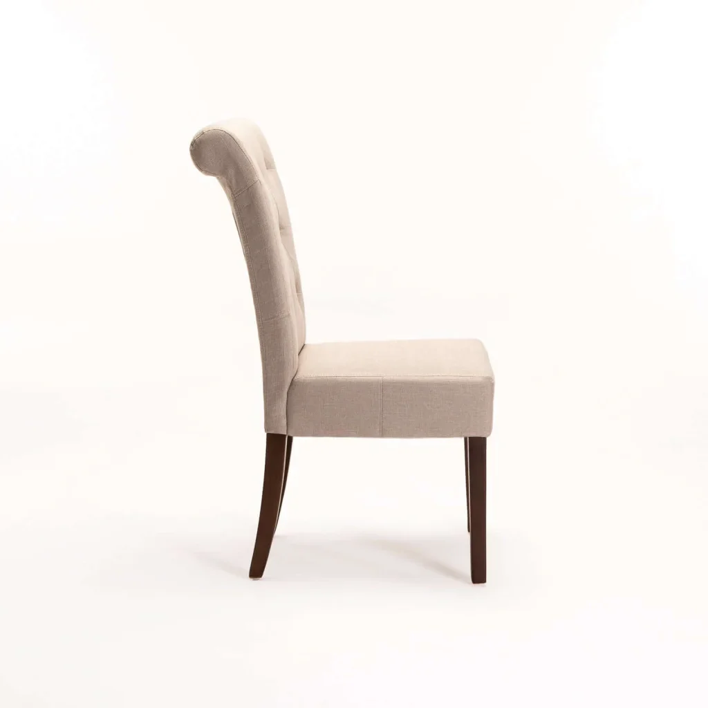CHESTERFIELD FABRIC DINING CHAIR - Image 8