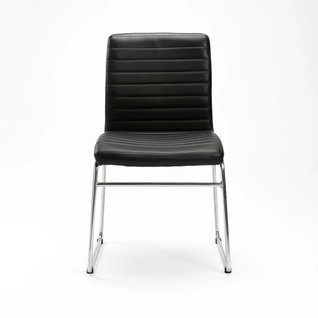 MIA LEATHER TOUCH CHROME DINING CHAIR - Image 2