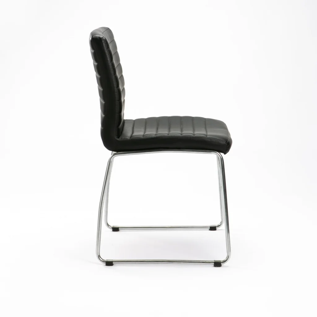 MIA LEATHER TOUCH CHROME DINING CHAIR - Image 3