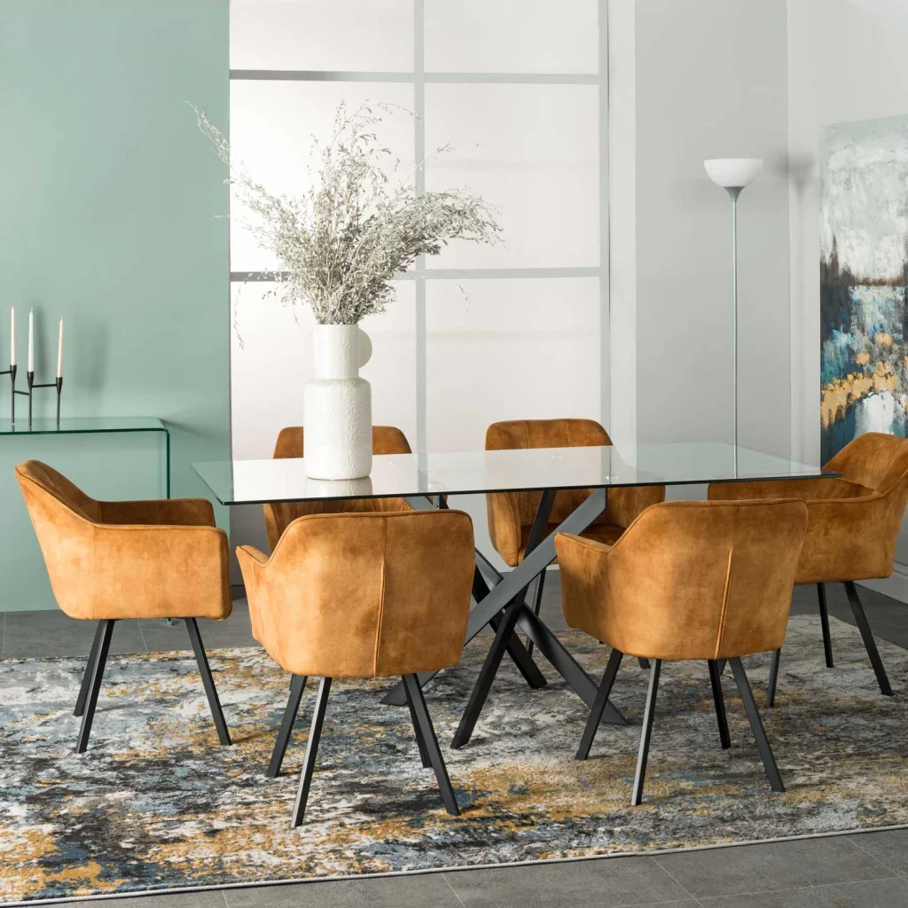 PIA DELUXE VELVET DINING CHAIR - Image 7