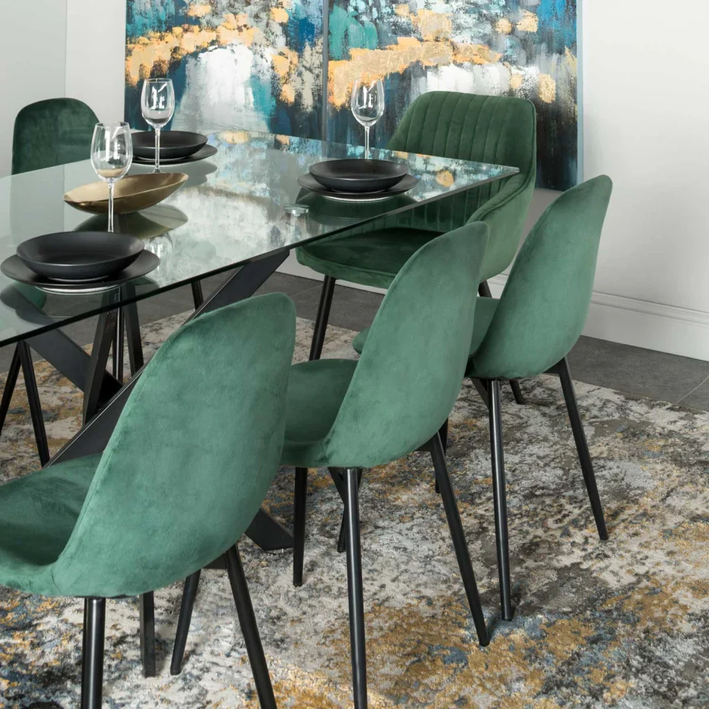 ROCCO VELVET DINING CHAIR - Image 19