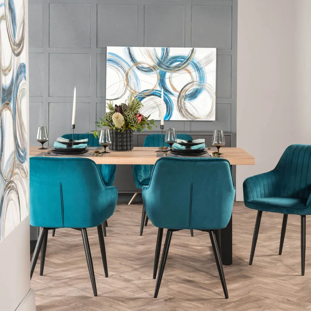 ROCCO VELVET DINING CHAIR - Image 2