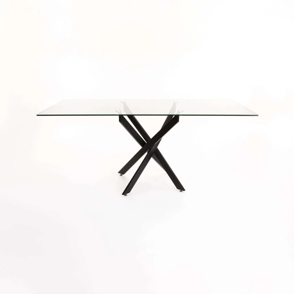 CAM 180x90cm GLASS TOP DINING TABLE - Image 3