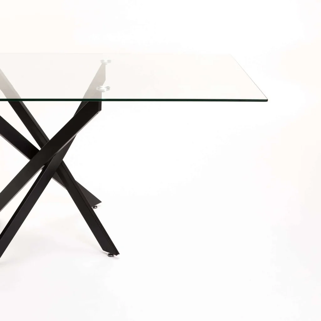 CAM 180x90cm GLASS TOP DINING TABLE - Image 5