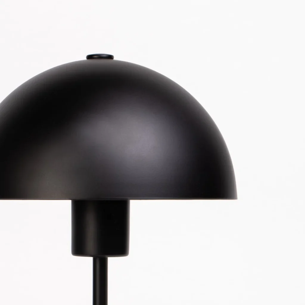 TABLE LAMP   BLACK METAL DOME - Image 2