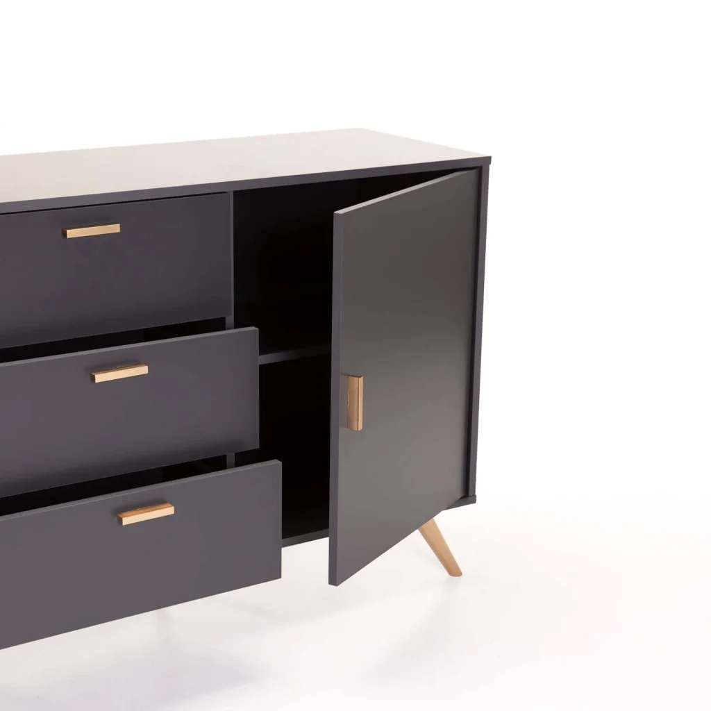 LENA 2 DOOR 3 DRAWER SIDEBOARD - Image 5