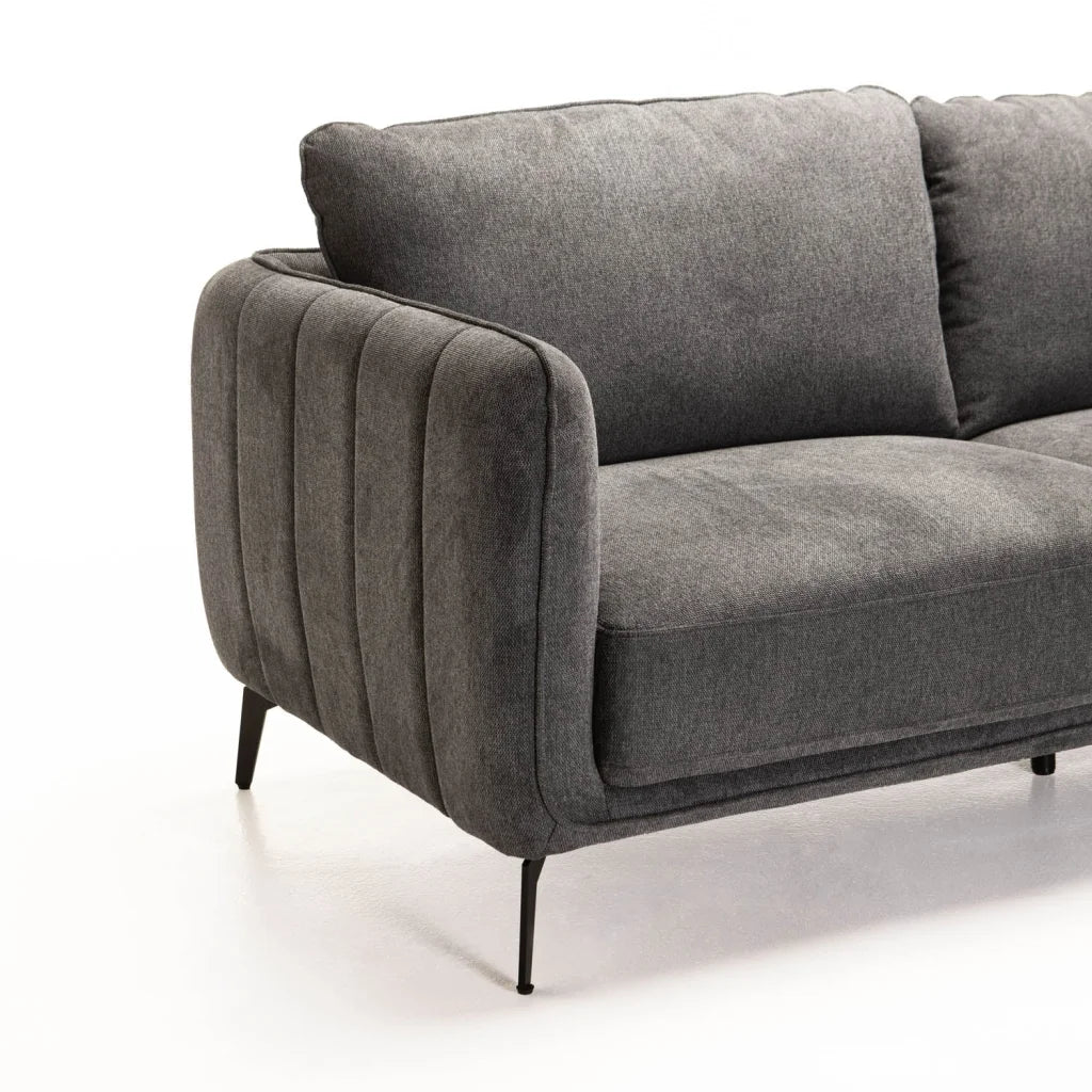 LINA FABRIC 3 SEATER COUCH - Image 6