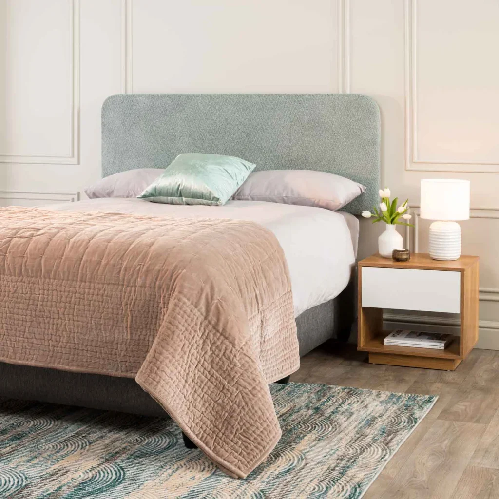LUCY BOUCLE FABRIC HEADBOARD - Image 2