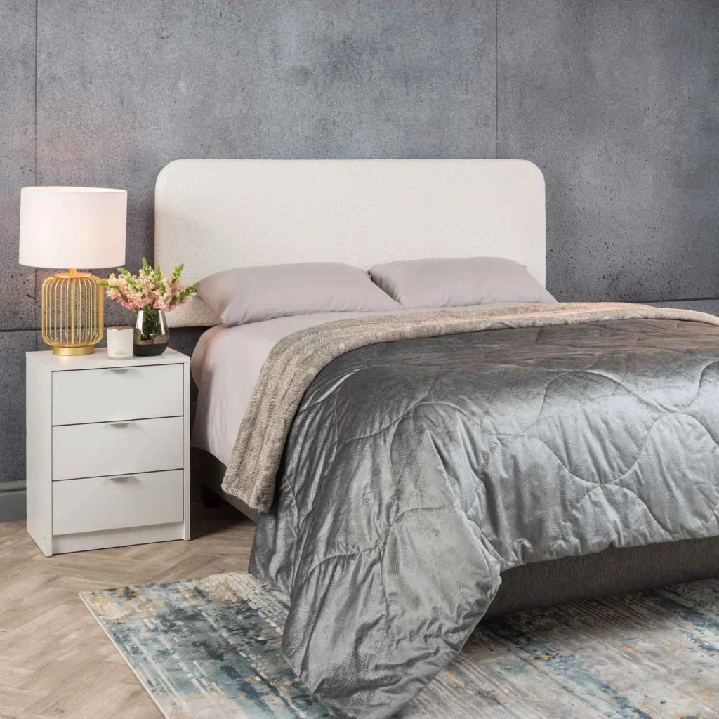 LUCY BOUCLE FABRIC HEADBOARD - Image 5