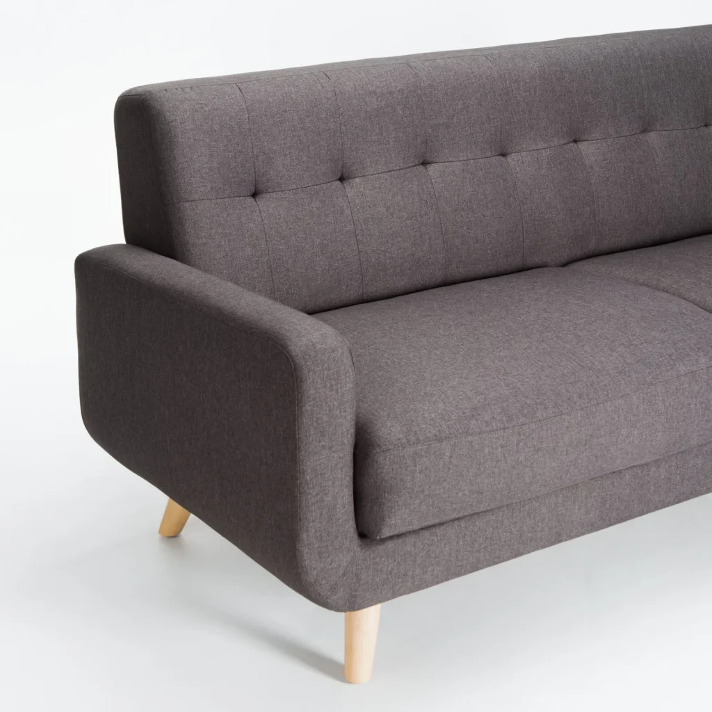 LUNA FABRIC 3 SEATER COUCH - Image 4