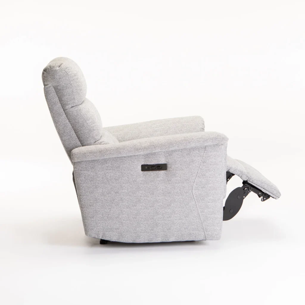 MARCO FABRIC ELECTRIC POWER ARMCHAIR RECLINER-GREY - Image 7
