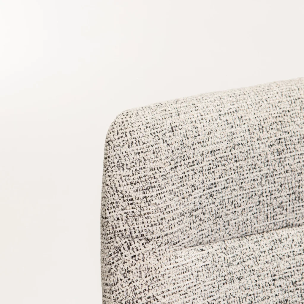 NELLA WOODEN DINING CHAIR - SPECKLED GREY - Image 5