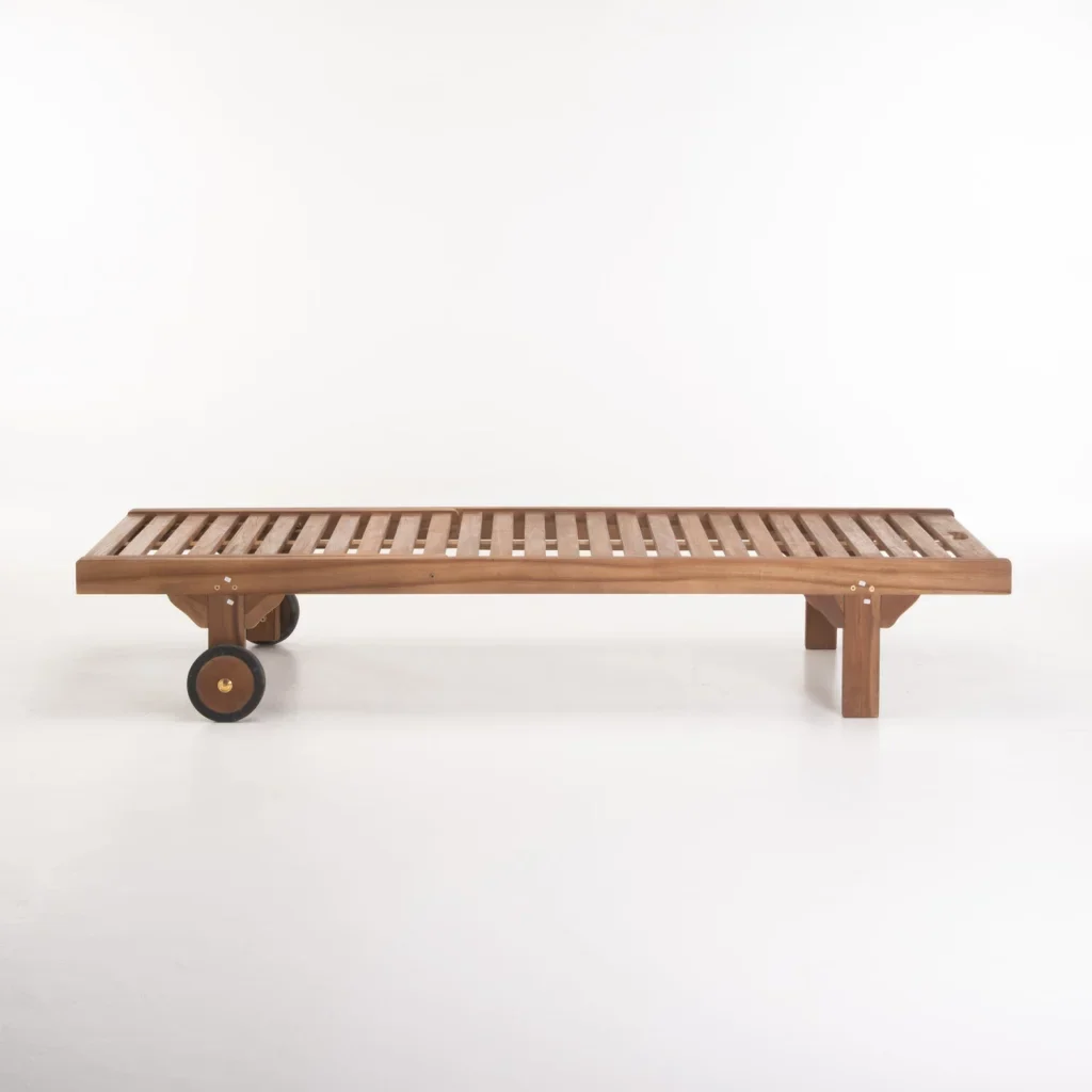 NINA DELUXE TEAK SUNLOUNGER - Image 3