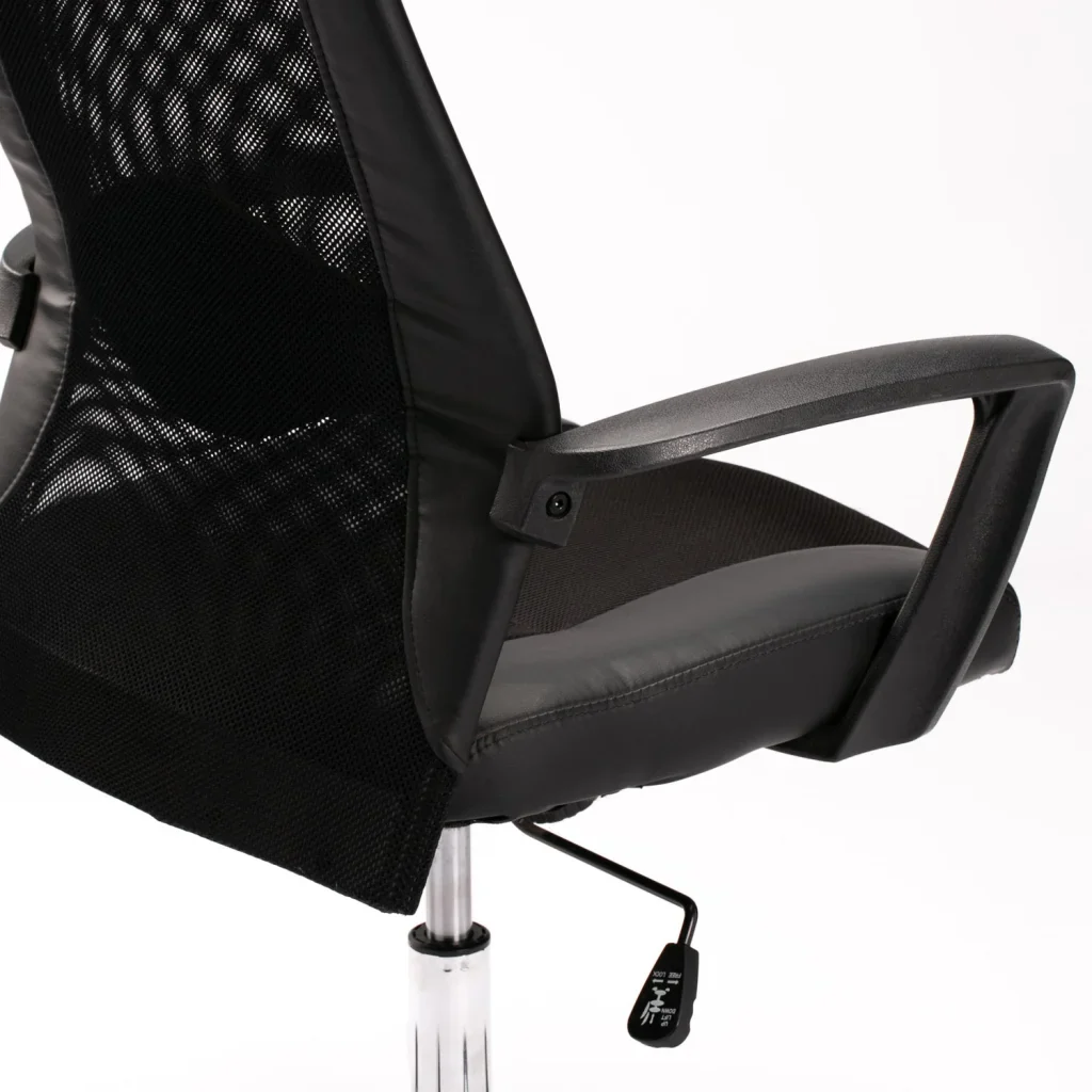 EXEC HIBACK OFFICE CHAIR W-156 CHROME BASE - Image 5
