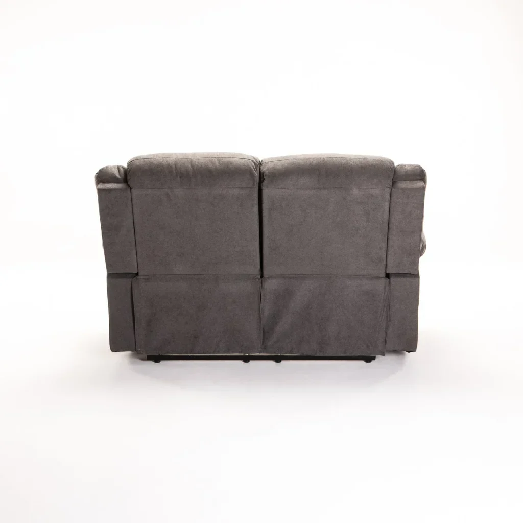 OLI FABRIC 2 SEATER RECLINER - DARK GREY - Image 2