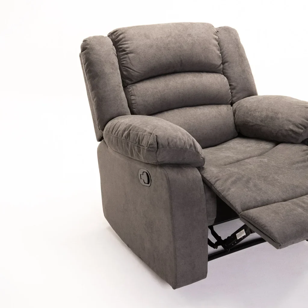 OLI FABRIC ARMCHAIR RECLINER - DARK GREY - Image 8