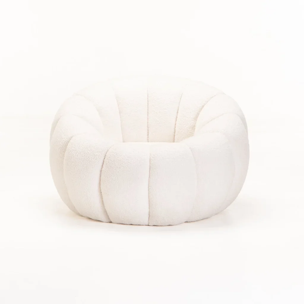 PEARL FLEECE FABRIC CHAIR - Image 3
