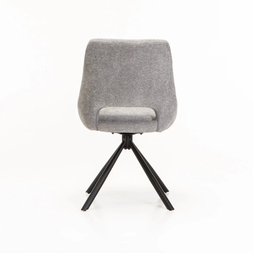 PRATO FABRIC SWIVEL DINING CHAIR - Image 14
