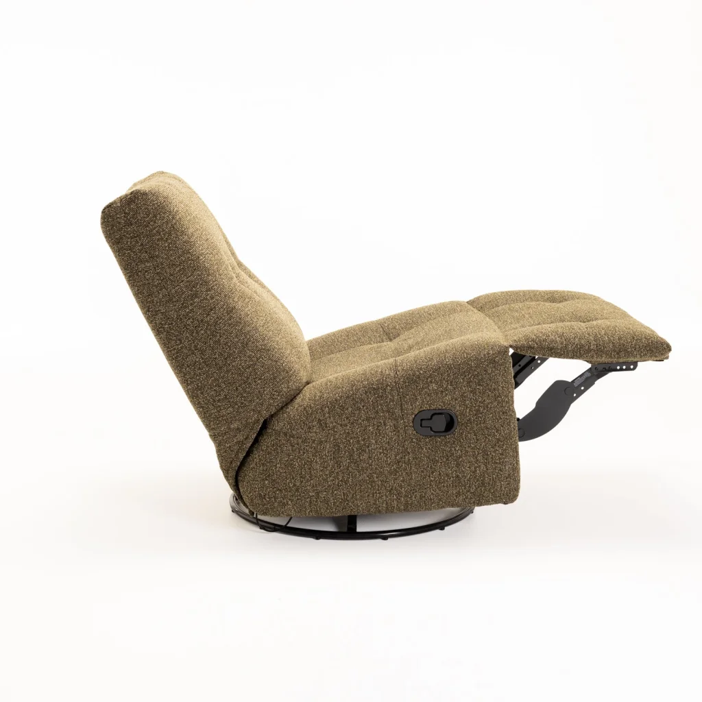 RENZO FABRIC ARMLESS SWIVEL RECLINER - Image 19