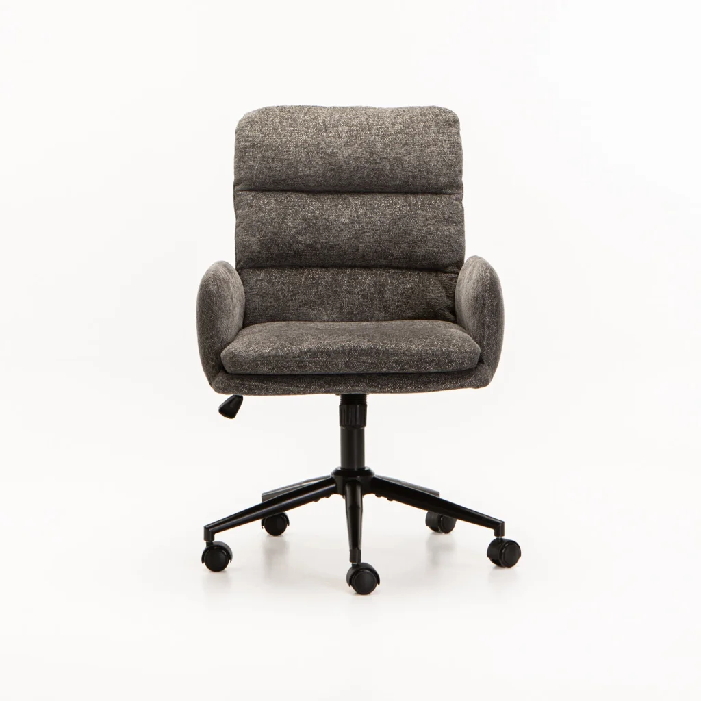 RILEY FABRIC OFFICE CHAIR - GREY - Image 2