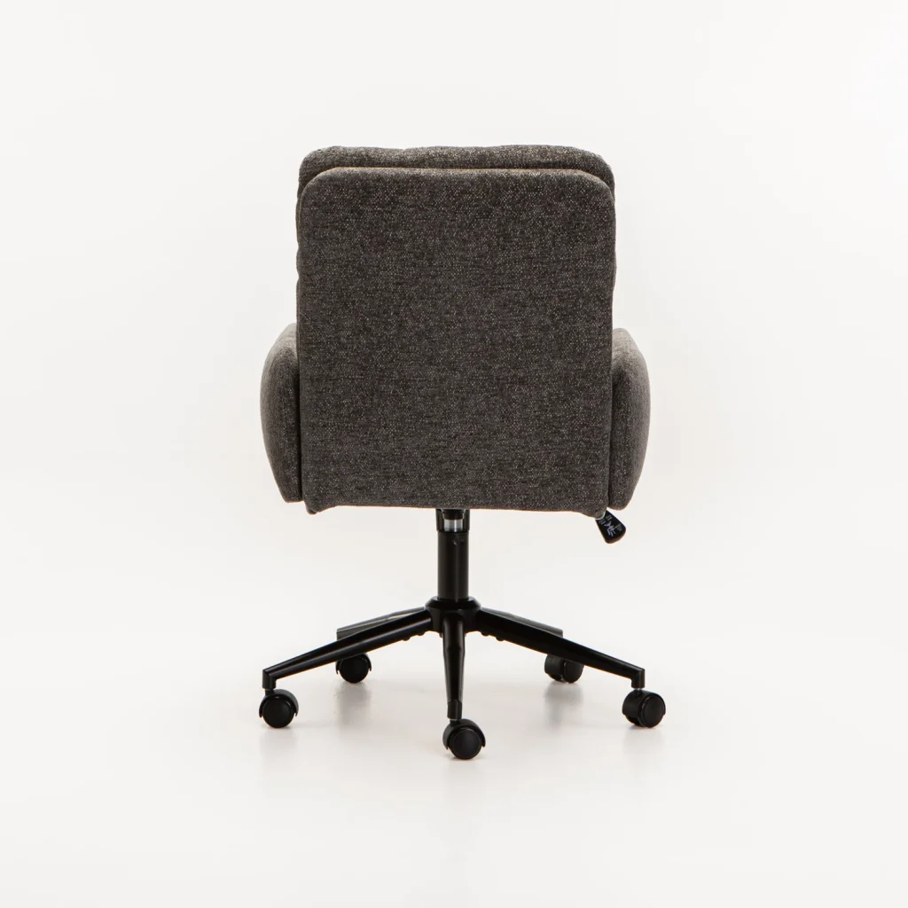 RILEY FABRIC OFFICE CHAIR - GREY - Image 4