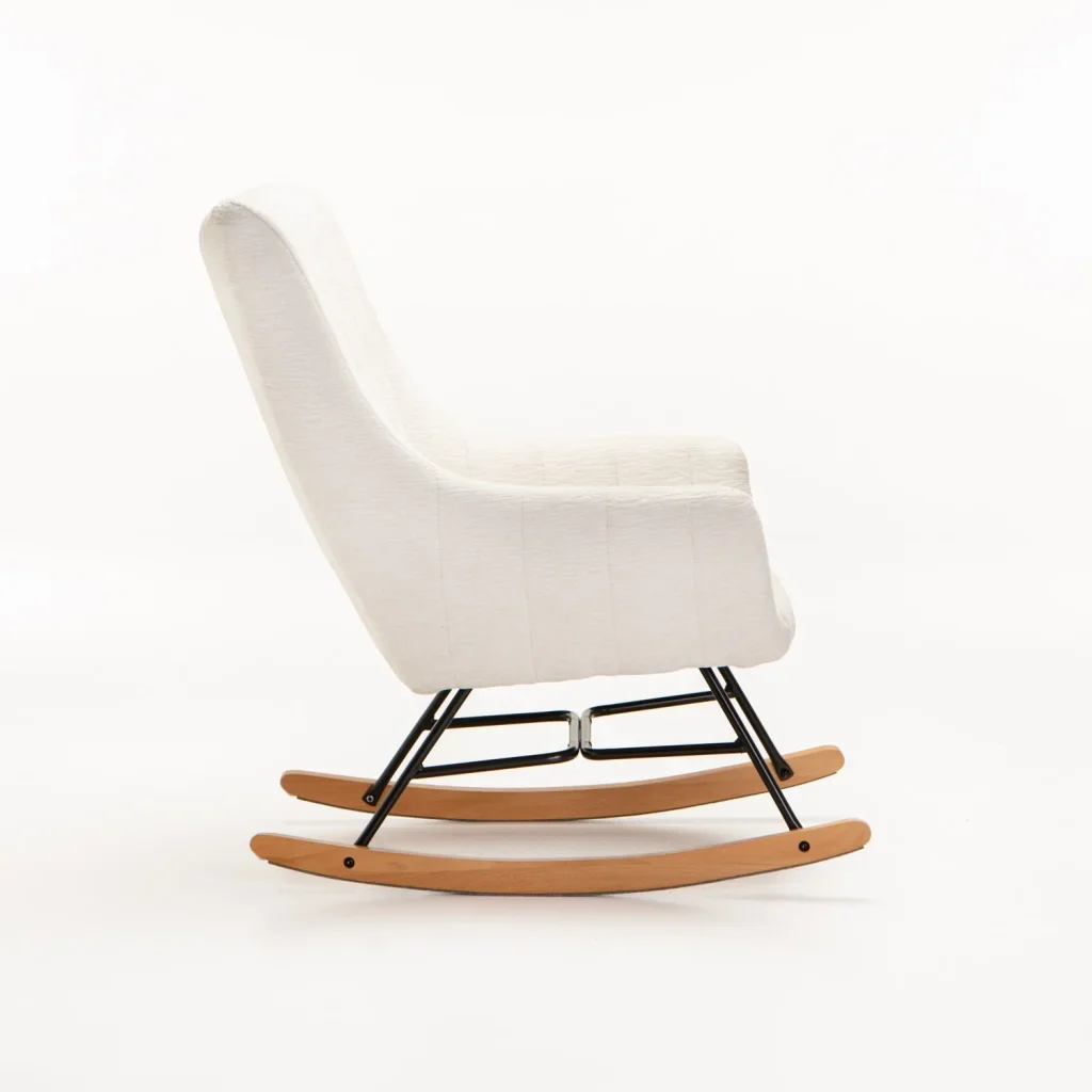 ROSIE VELVET ROCKING CHAIR - Image 3