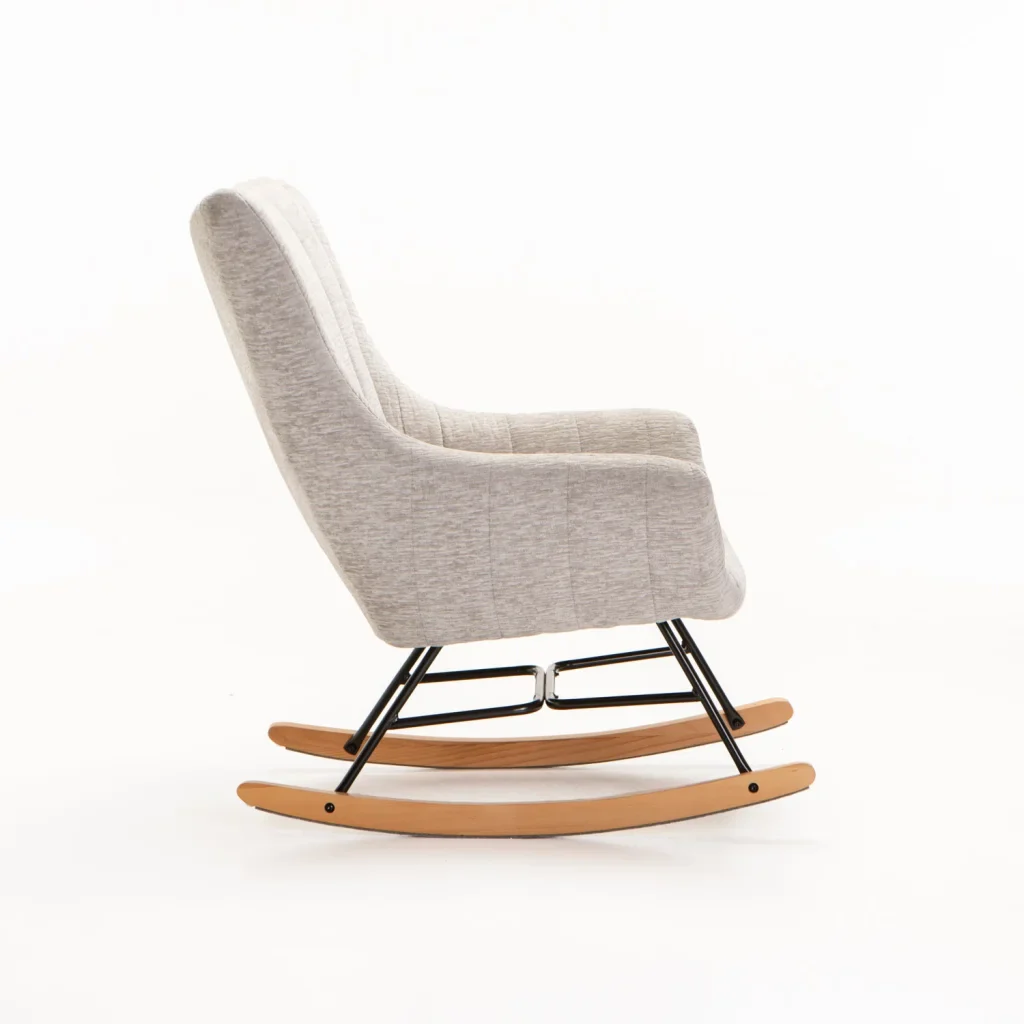 ROSIE VELVET ROCKING CHAIR - Image 9