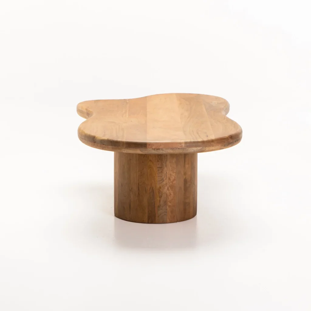 RUMI 130x70cm SOLID WOOD COFFEE TABLE - Image 2