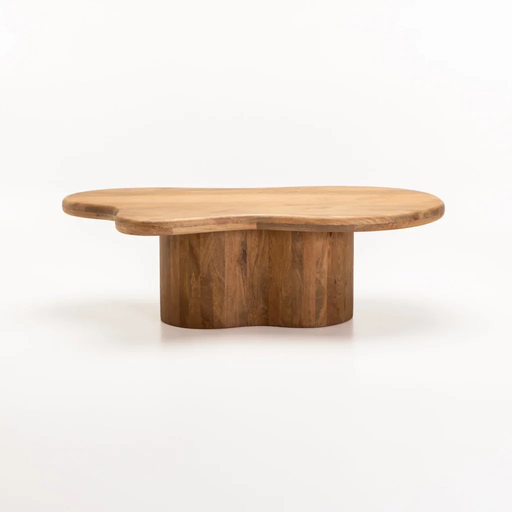 RUMI 130x70cm SOLID WOOD COFFEE TABLE - Image 3