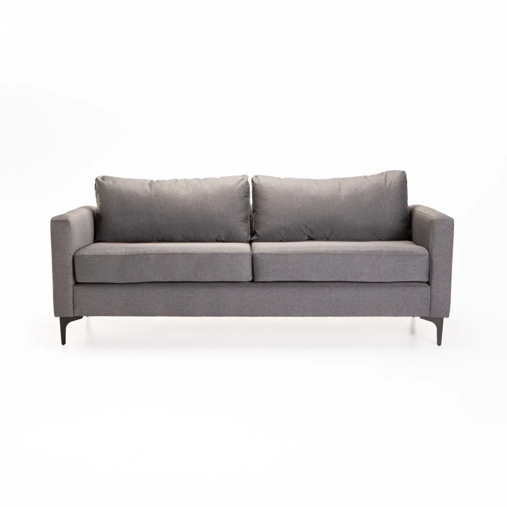 SANTINO FABRIC 3 SEATER COUCH - BLACK LEG - Image 2