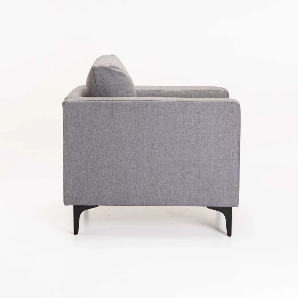 SANTINO FABRIC ARMCHAIR - BLACK LEG - Image 3