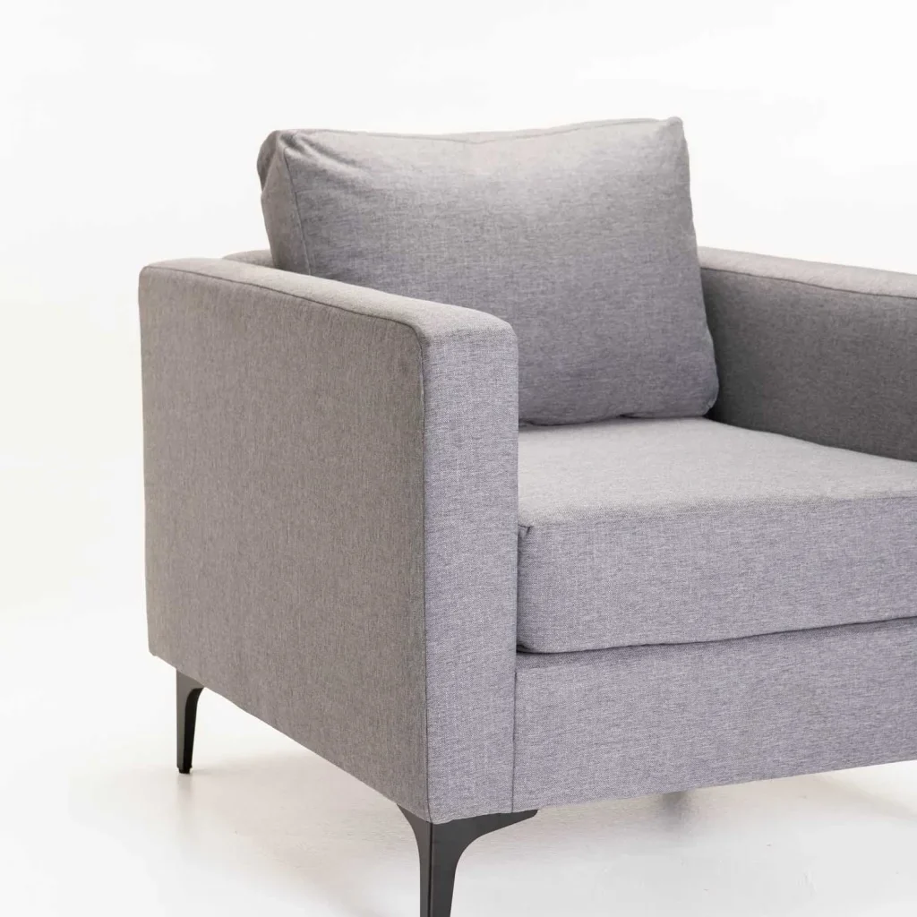 SANTINO FABRIC ARMCHAIR - BLACK LEG - Image 5