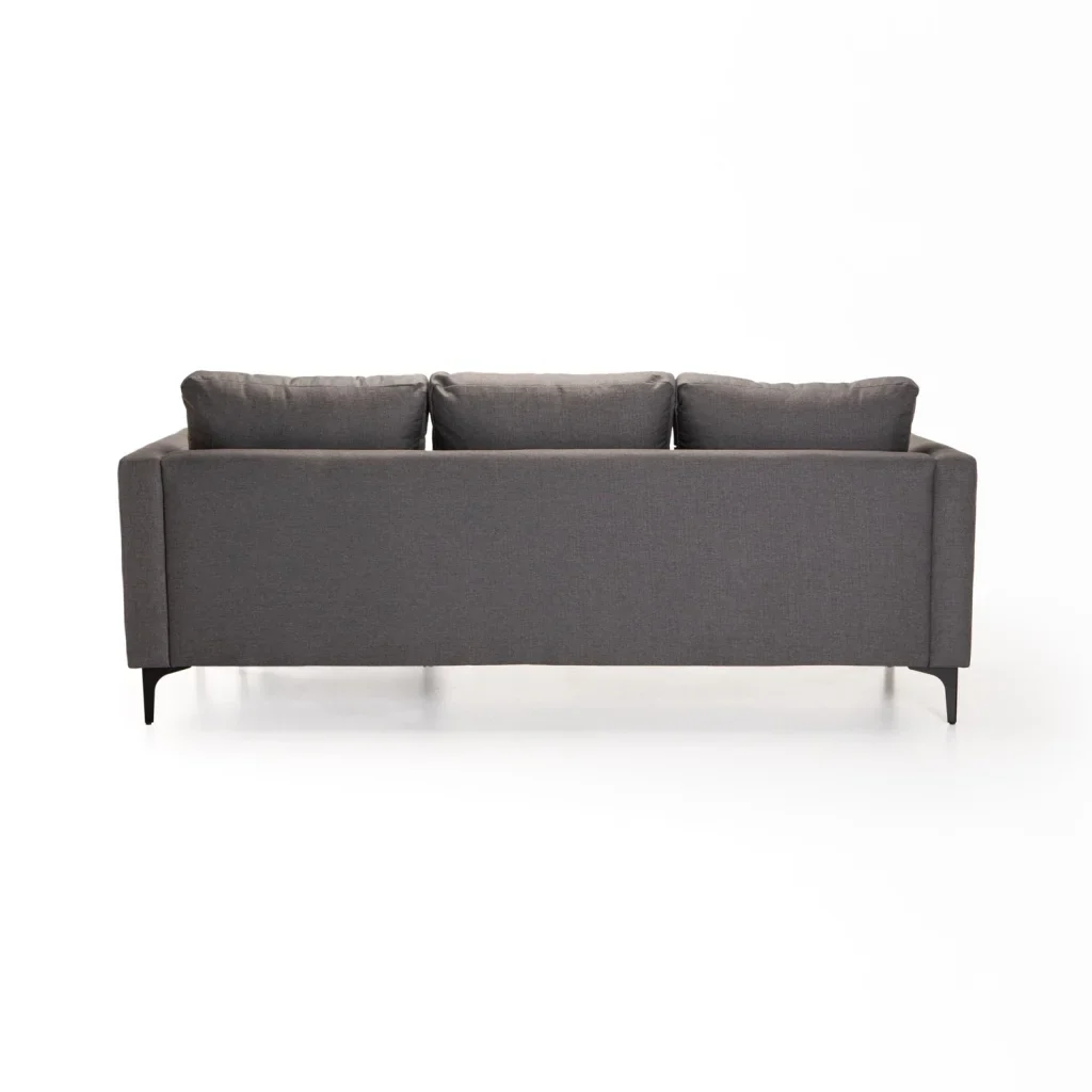 SANTINO FABRIC CORNER CHAISE - BLACK LEG - Image 8