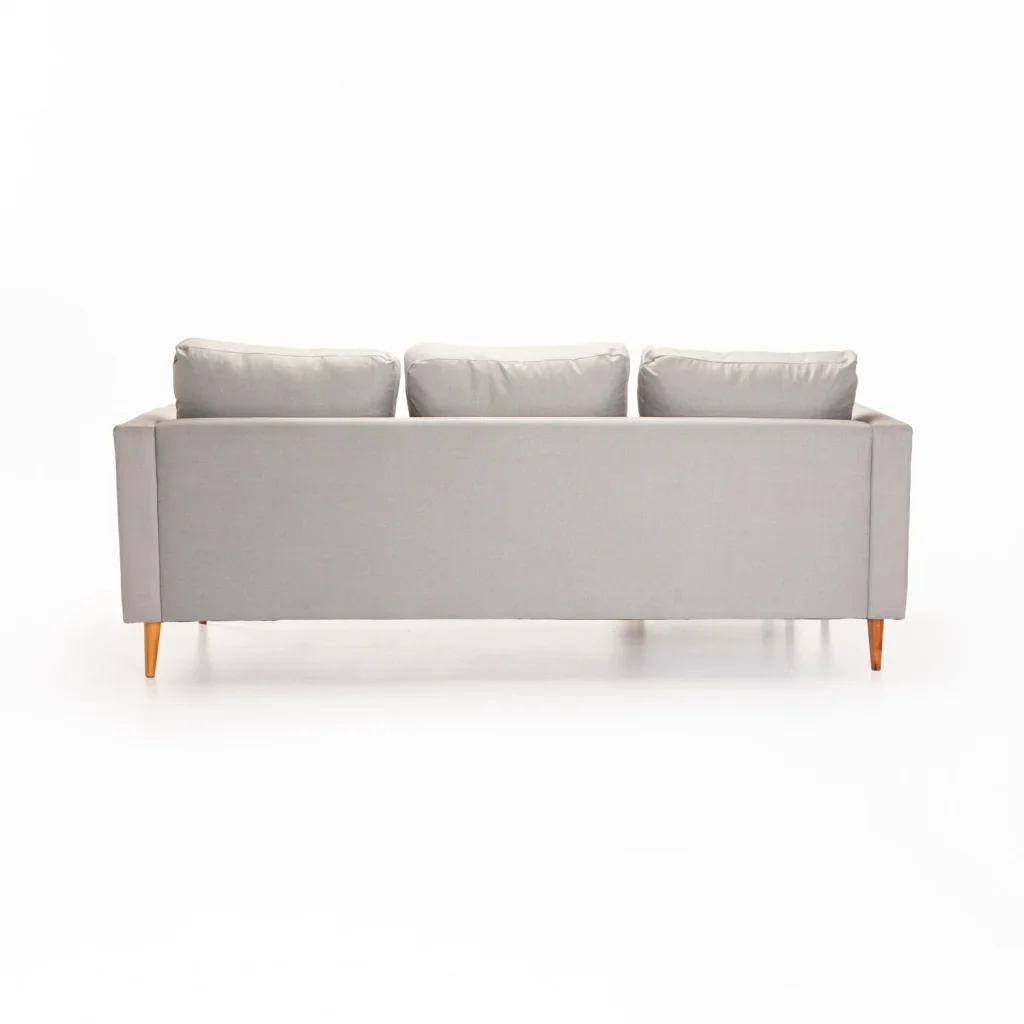 SANTINO FABRIC CORNER CHAISE - PLATINUM/NATURAL LEG - Image 4