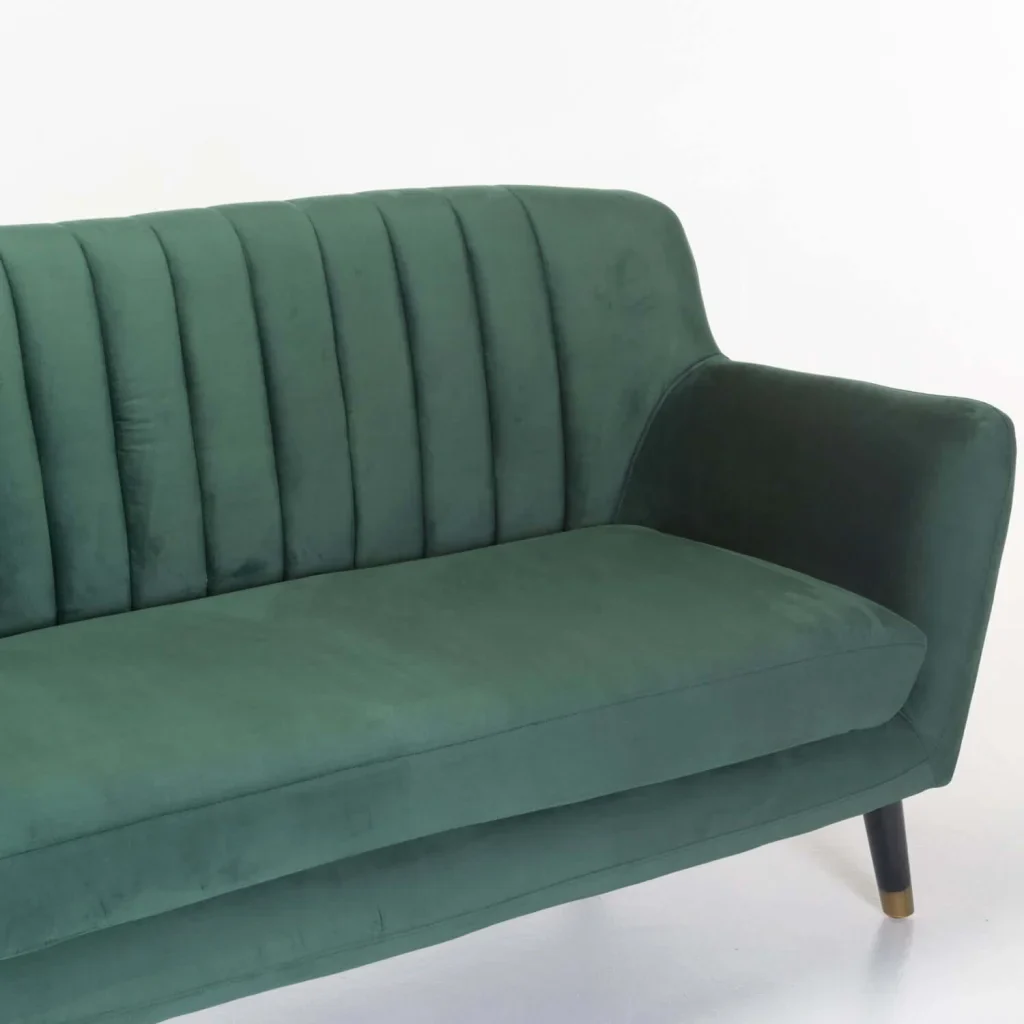 JUNO VELVET 3 SEATER COUCH - Image 10