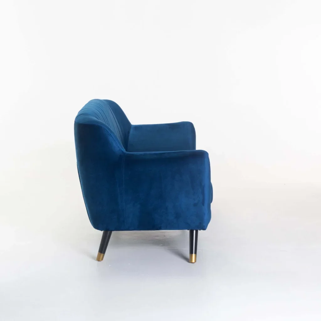 JUNO VELVET 3 SEATER COUCH - Image 3