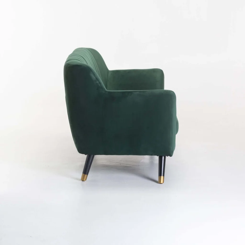 JUNO VELVET 3 SEATER COUCH - Image 8
