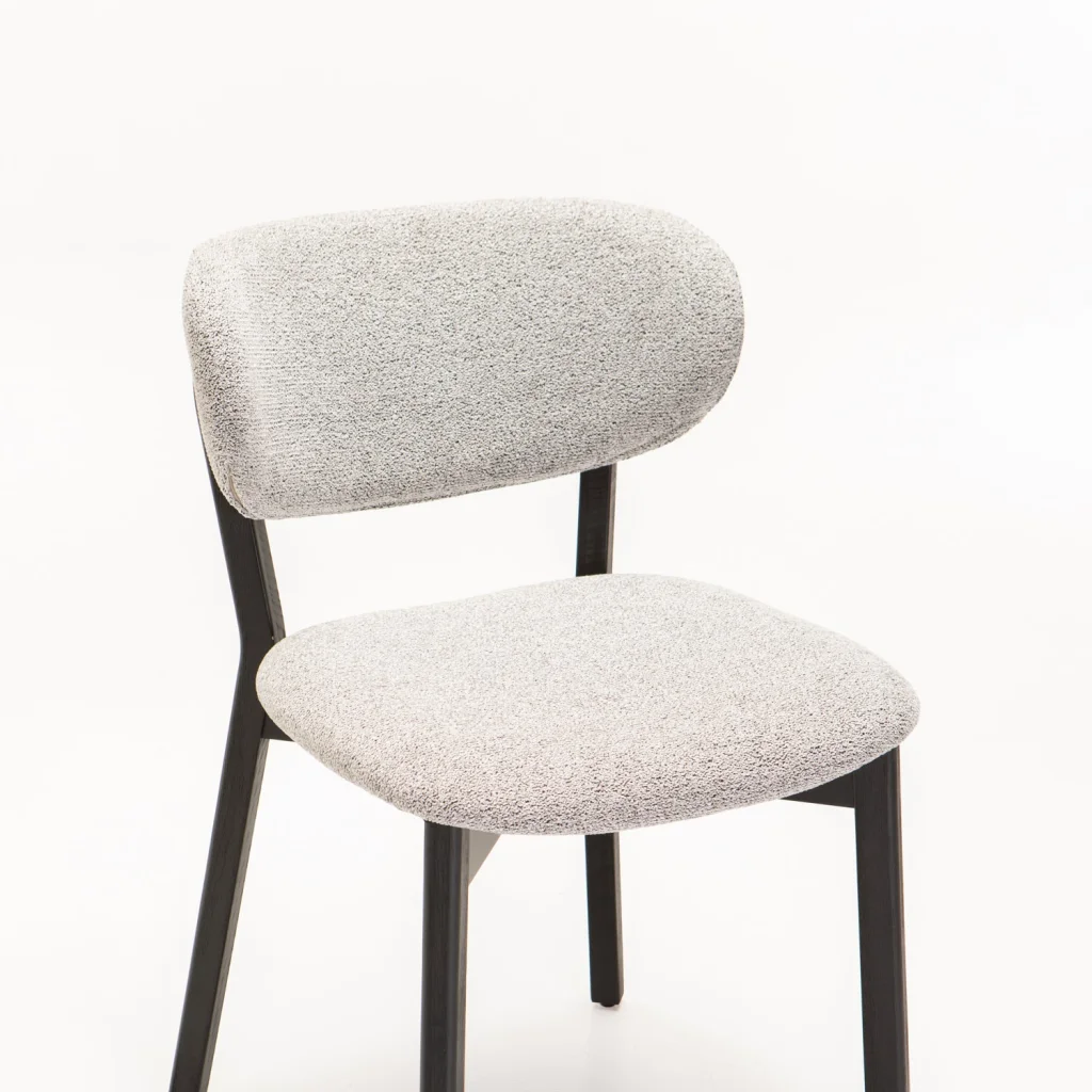SOFIA WOODEN DINING CHAIR-BLACK LEG - Image 5