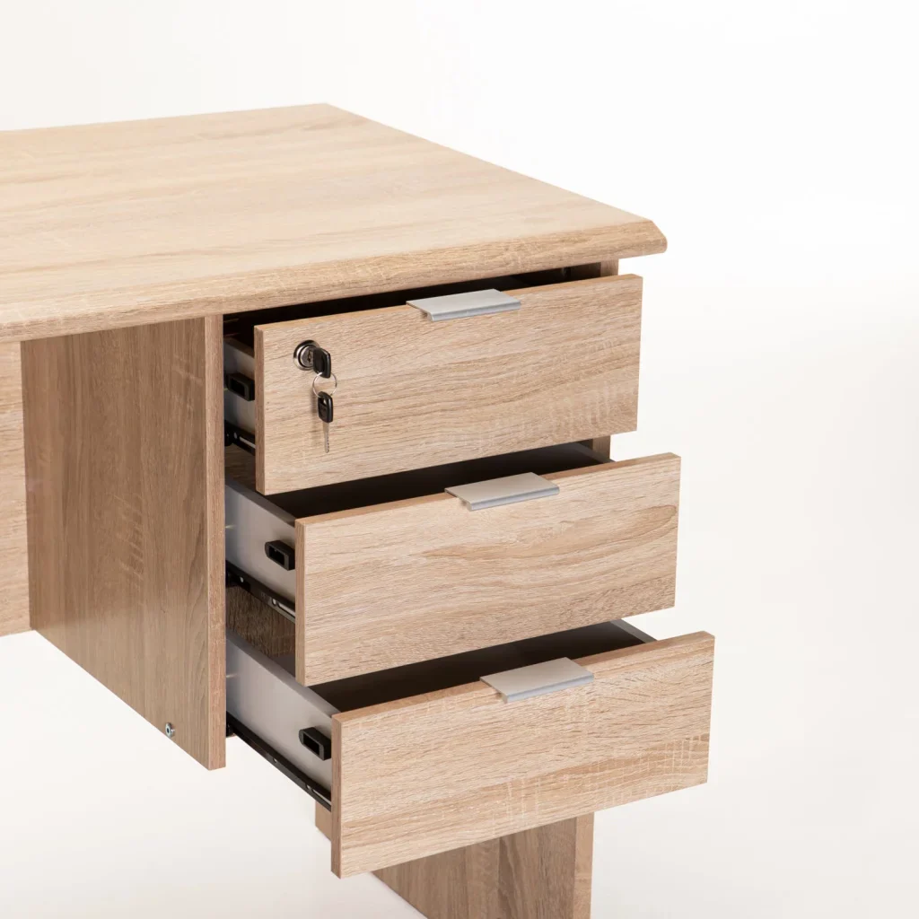 SOHO 120cm DELUXE 3 DRAWER DESK - Image 5