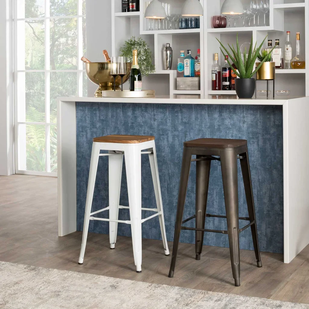 BRONX BARSTOOL WITH WOOD - Image 2