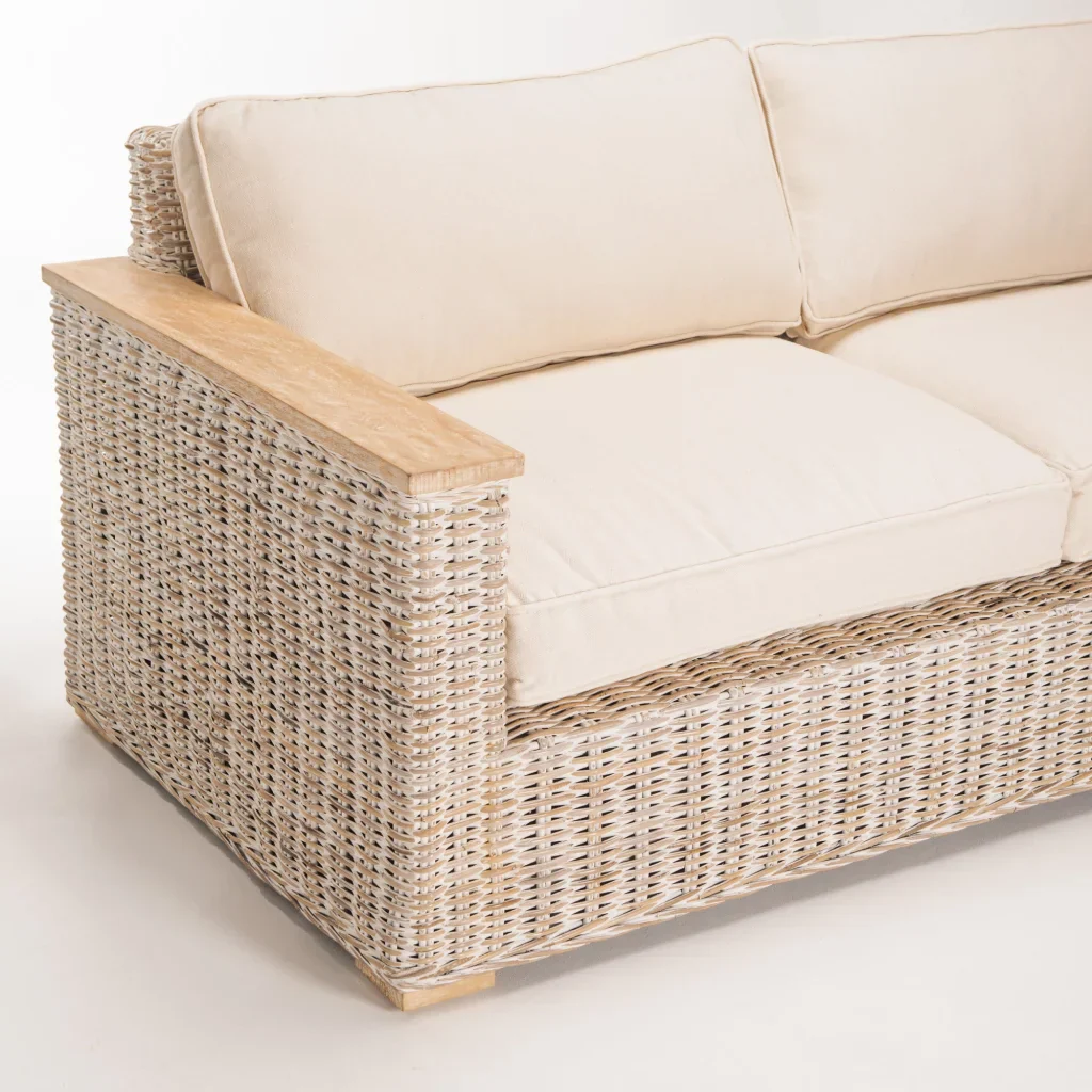TEGAL KUBU WHITEWASH 2.5 SEATER COUCH - Image 5