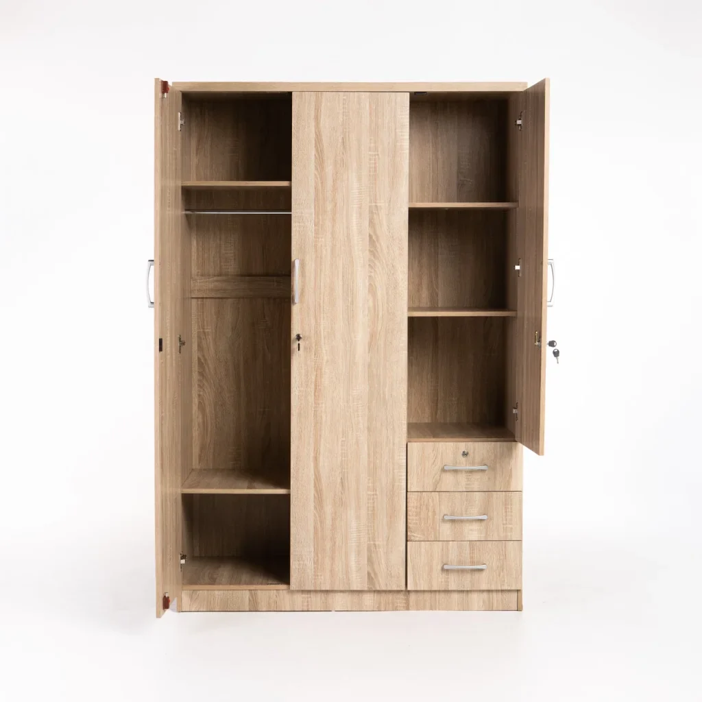 TITAN 3 DOOR 3 DRAWER DELUXE ROBE - Image 3