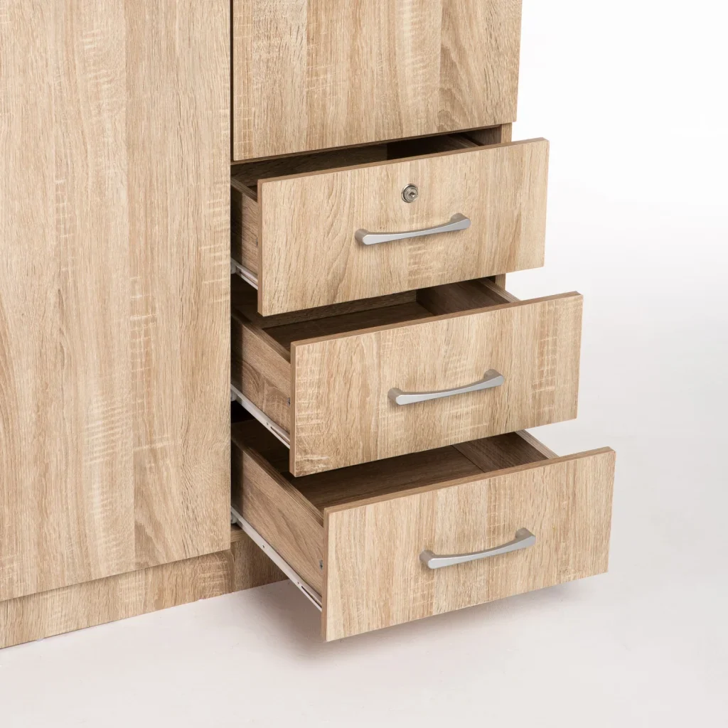 TITAN 3 DOOR 3 DRAWER DELUXE ROBE - Image 4