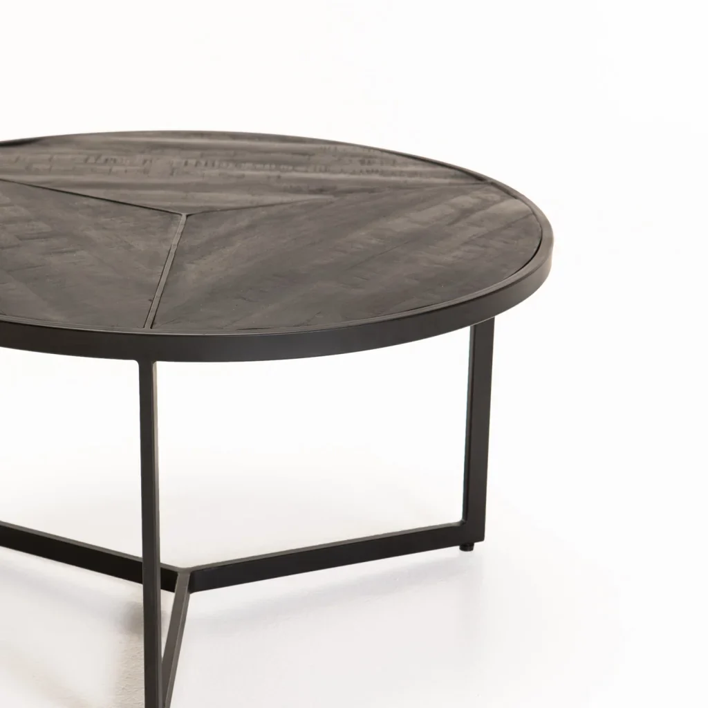 VEA SET OF 2 70/50cm SOLID WOOD COFFEE TABLE - Image 9
