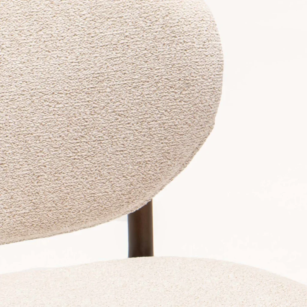 VIOLA WOODEN DINING CHAIR TEXTURED OATMEAL - Image 11