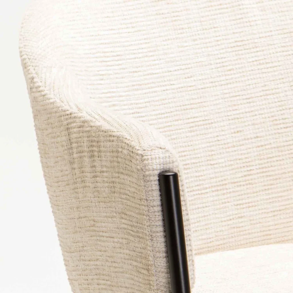 VIOLET TEXTURED FABRIC DINING CHAIR - Image 18