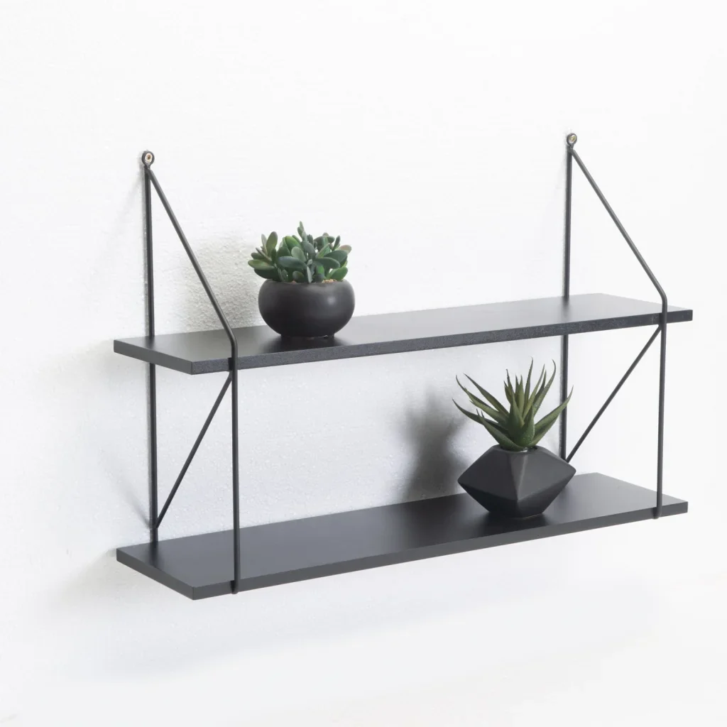 WALL SHELF - BLACK 2 SHELF - Image 3